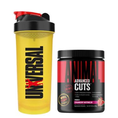 Imagem de Kit Animal Cuts 300g + Coqueteleira700ml Universal Nutrition-Unissex