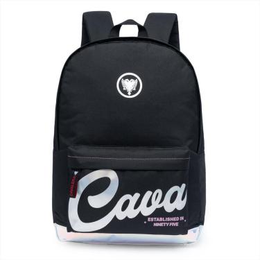 Imagem de Mochila Escolar Espaçosa Preta Moderna Casual Resistente-Unissex