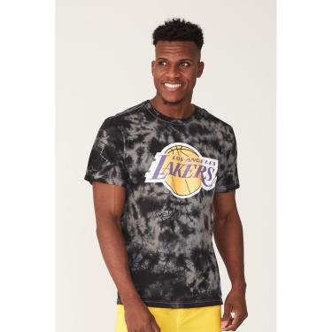 Imagem de Camiseta NBA Estampada Los Angeles Lakers Tie Dye Masculino-Masculino