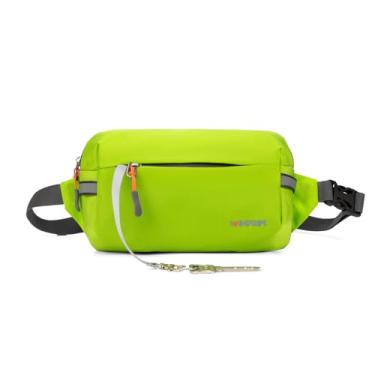 Imagem de WINPRIM Pochete para homens e mulheres bolsa de quadril leve de 2L com bloqueio de RFID, anti-roubo, ajustável, resistente à água, bolsa de cinto para viagens, corrida, compras, caminhadas, ciclismo