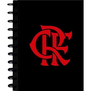 Imagem de Caderno 10X1 Capa Dura Flamengo MOD.1- Disco 160FLS - KIT