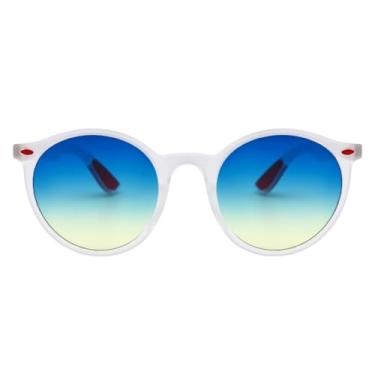 Imagem de Óculos de Sol Redondo Steampunk Premium Funk Retrô Clássico Oldstyle UV400 Unisex Feminino Masculino - Modelo Bali - Cacife Brand (Branco Collor)