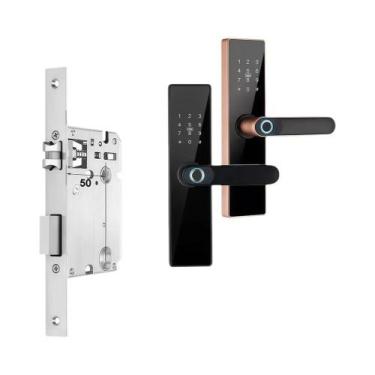 Imagem de Fechadura De Porta Inteligente WiFi CDOK Tuya Com Desbloqueio Remoto P