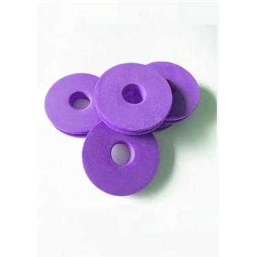 Imagem de Toasis Suporte de armazenamento de linha de pesca Carretel de espuma de pesca Snell Leader Rig Diâmetro 6 cm 6 cm Pacote com 30 (roxo)