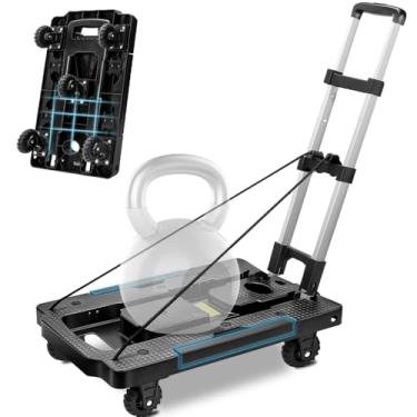 Imagem de Carrinho de Carga Plataforma Até 120 kg, Carrinho de Carga Dobravel, Carrinhó Plataforma de Mão Dobrável