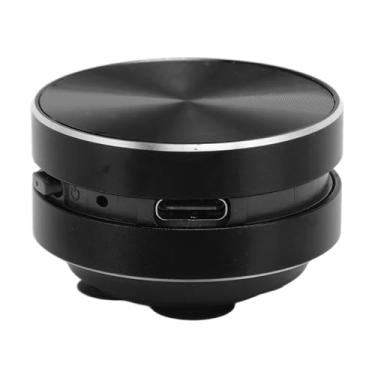 Imagem de lyrlody Alto-falante de Condução óssea, Mini Alto-falante Portátil Sem Fio Com Som Grave Estéreo, Microfone Embutido e Rádio FM para Viagens Em Casa Ao Ar Livre (Preto)