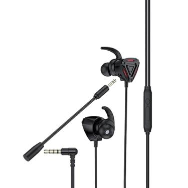 Imagem de Fone de ouvido para jogos com microfone, fones de ouvido para jogos com fio, PC para um PS4, PS5, Nintendo Switch, PlayStation 5, jogos, celular, fones de ouvido destacáveis, fones de ouvido para