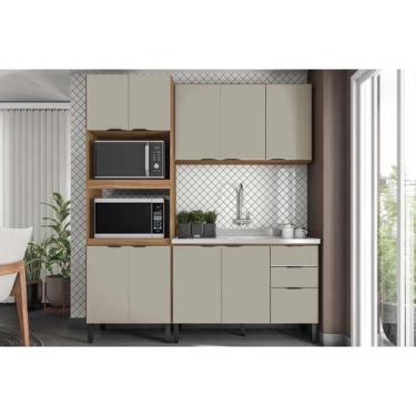 Imagem de Kit Modulado Demóbile 3 Peças Firenze C3P49 Amendola/Nude Prime TX