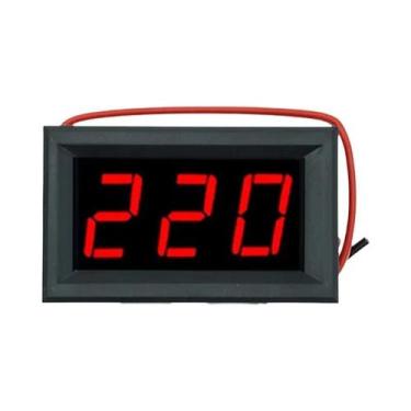 Imagem de Voltímetro Digital LED 70-500V, Medidor De Tensão De 0,56 Polegadas, D