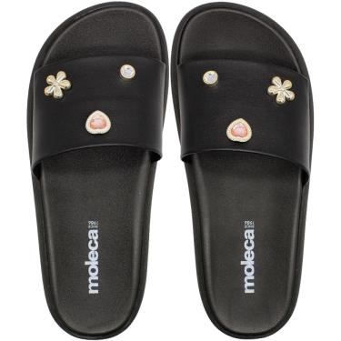 Imagem de Chinelo Slide Moleca Napa Turim Apliques Feminino