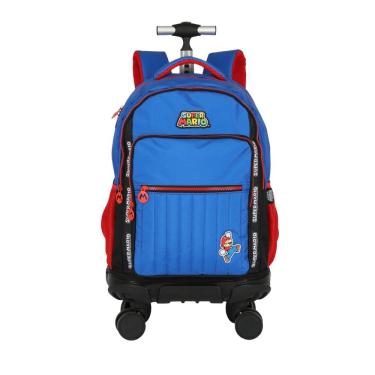 Imagem de Mochila De Rodas Super Mario Bros Infantil Meninos
