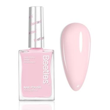 Imagem de Esmalte Beetles rosa claro - rosa nublado, esmalte rosa pastel de secagem rápida, efeito artístico de unhas de longa duração de qualidade de salão para mulheres, presente de dia dos namorados - 15 ml