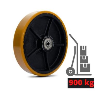 Imagem de Roda Industrial 8x2 Roda De Ferro 900 Kg R.82.pf.e