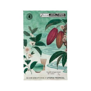 Imagem de Barra de Chocolate Utopia Tropical Matcha 38% Branco Selvagem 70 g