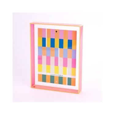 Imagem de Porta-Retrato Acrílico Rosa Neon G Único