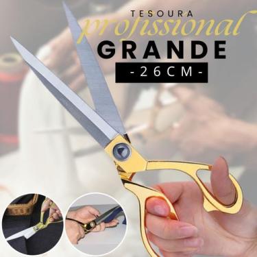 Imagem de Tesoura Profissional Alfaiate Grande 10,5" 26cm - Para Corte e Costura