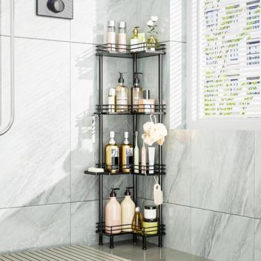 Imagem de Corner Shower Caddy Standing Consumest em aço inoxidável