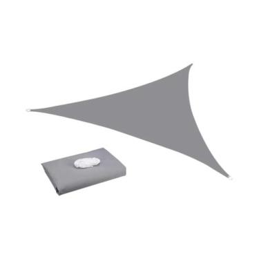 Imagem de Toldo De Sombra Cinza Impermeável Com Bloqueio De 95% UV Para Jardim, 