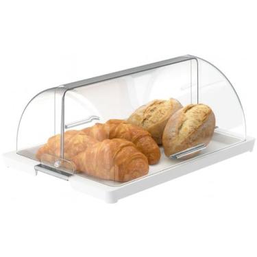 Imagem de Porta Pão Vitra Organizador Mesa Cozinha Moderna Armazene Pães Frescos