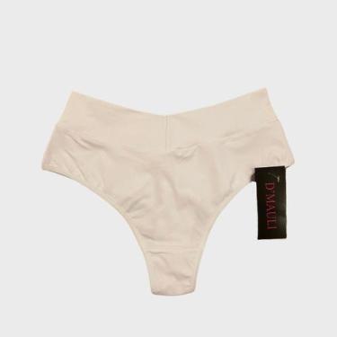 Imagem de Calcinha Cós Fio Duplo DMauli Plus Size (Tamanho XGG) - MF, Branco