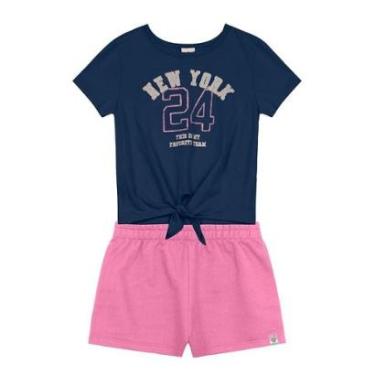 Imagem de Conjunto infantil menina com glitter Brandili-Feminino