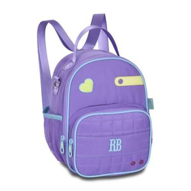 Imagem de Lancheira Bolsa Térmica Feminina Moderna 2 em 1 Rebecca Bonbon -, Lilá