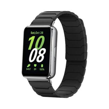 Imagem de Pulseira Magnética De Silicone Unissex Para Samsung Galaxy Fit 3 Acess