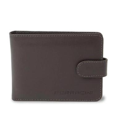 Imagem de Carteira Ferracini CFB023 Couro Masculina, Café