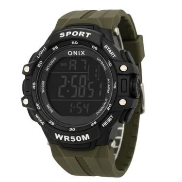 Imagem de Relógio Masculino Onix Digital IT373H Preto e Cinza Esportivo  Cronôme