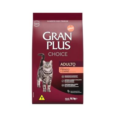 Imagem de Ração Gran Plus Gatos Choice Frango E Carne - 10,1Kg