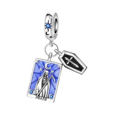 Imagem de Pingentes De Tarô Em Prata Esterlina 925 Com Sol, Lua E Estrelas Para 