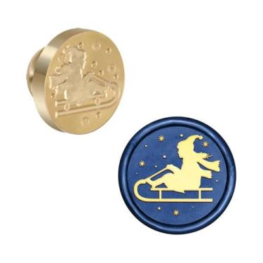 Imagem de Selos De Cera Em Formato De Casa De Gengibre E Trenó De Natal Para Con