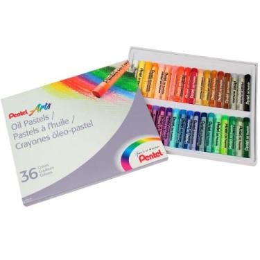 Imagem de Giz Pastel  Phn36 - Oleoso 36 Cores - PENTEL