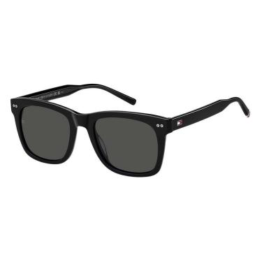 Imagem de Óculos de Sol Tommy Hilfiger 2184/S Preto Lente Cinza-Masculino