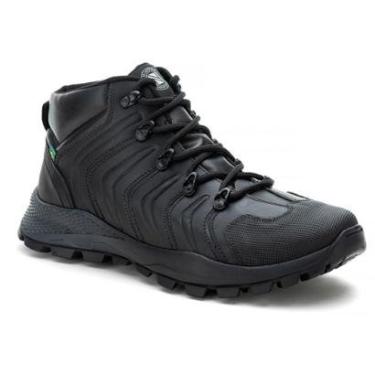 Imagem de Bota Coturno Adventure Masculina de Couro com Detalhe Costuras Sola Tratorada-Masculino