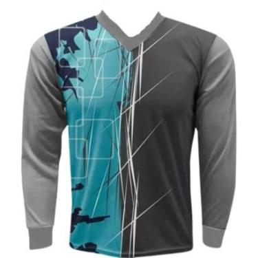 Imagem de Camisa Goleiro Genoa Com Espuma No Cotovelo Adulto-Unissex