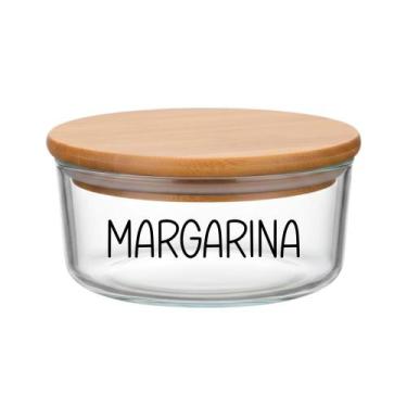 Imagem de Pote Hermético Redondo Vidro (630 ml) Margarina - Casa Vitá, Margarina