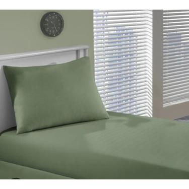 Imagem de Jogo de Lençol com elastico Cama Viuva 2peças - Lu Enxovais, Verde