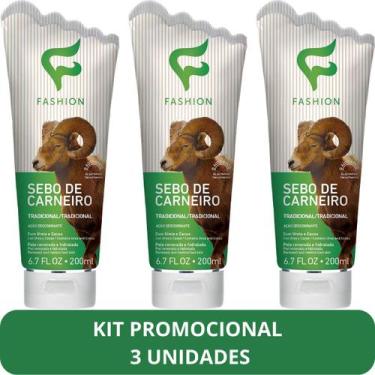 Imagem de Creme Hidratante Tradicional Fashion Sebo de Carneiro Bisnaga 200ml Ki