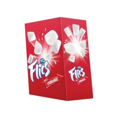 Imagem de Chiclete Flics Morango Arcor C/ 12Unid - 204g
