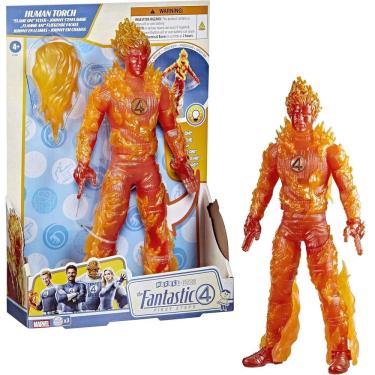 Imagem de Boneco Quarteto Fantástico Tocha Humana Johnny Articulado