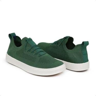 Imagem de Tênis Knit Traçado Casual Masculino Slip On Malha Respirável Sem Cadarço Super Leve e Confortável-Masculino