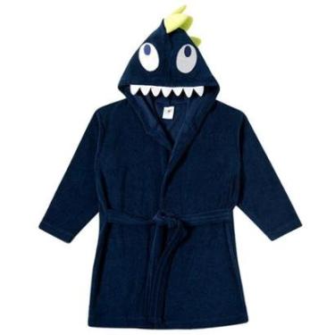 Imagem de Roupão Praia Infantil Atoalhado Jacaré Marinho Tip Top-Masculino