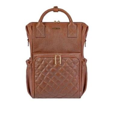 Imagem de Mochila maternidade de couro liso Vitta-Feminino