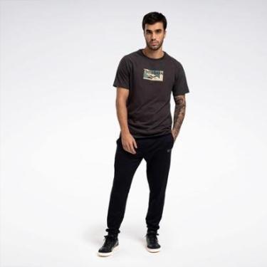 Imagem de Camiseta Reebok Estampada Manga Curta Raglan Masculina-Masculino