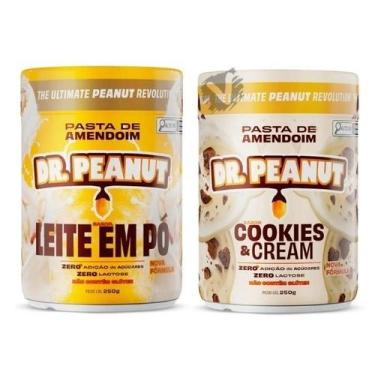 Imagem de Kit 2 Pasta de amendoim Dr Peanut 250g Sabores Zero Açucares Sem Glúte