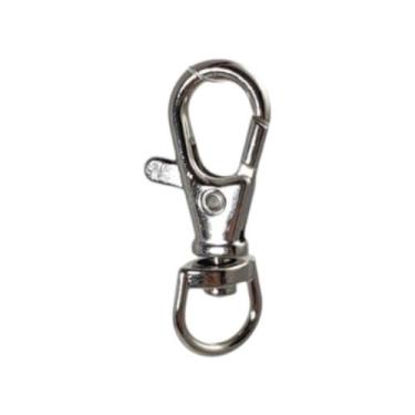 Imagem de Fecho Lagosta 4cm Prata Para Chaveiro Molho De Chaves Pendurável - RUS