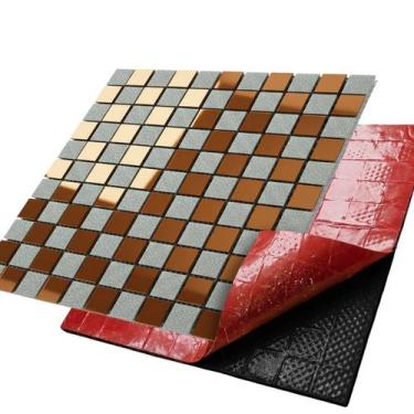 Imagem de Pastilha Adesiva Vidro Parede Banheiro Cozinha Salao Terraço Casa Bar 