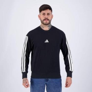 Imagem de Moletom Adidas 3S Preto-Masculino