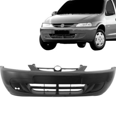 Imagem de Parachoque Dianteiro Celta 2001 2002 2003 2004 2005 2006 Preto Liso - 